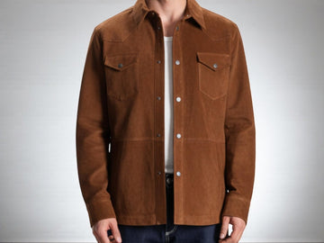Custom Handmade Suede Leather Jacket – XS to 8XL – Brown - Green - Black – Bespoke Tailored Men’s Coat – Personalized Genuine Leather - 99percenthandmade - 99percenthandmade - XS Letter size - Brown - 
