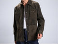 Custom Handmade Suede Leather Jacket – XS to 8XL – Brown - Green - Black – Bespoke Tailored Men’s Coat – Personalized Genuine Leather - 99percenthandmade - 99percenthandmade - XS Letter size - Brown - 