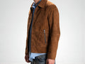 Custom Handmade Suede Leather Jacket – XS to 8XL – Brown-Green-Black – Bespoke Tailored Men’s Coat – Personalized Genuine Suede 99percenthandmade