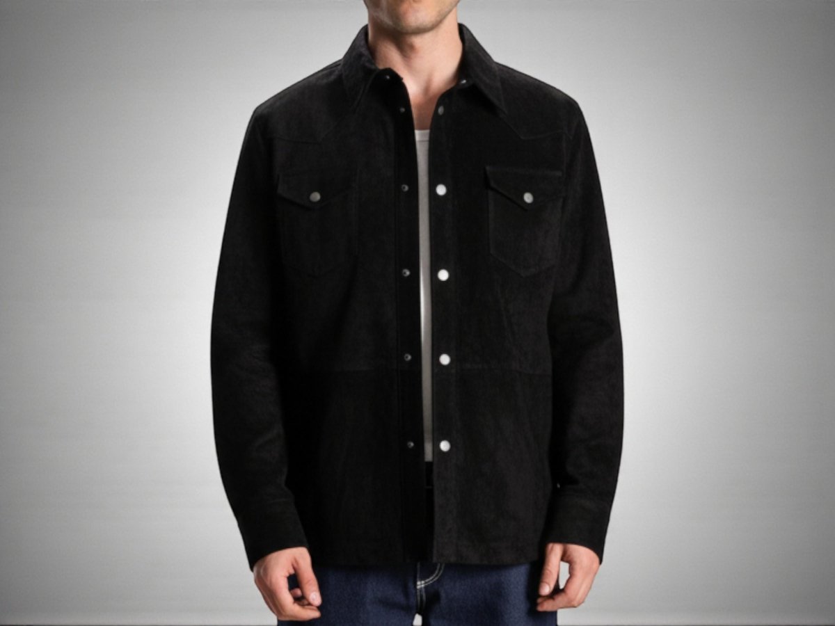 Custom Handmade Suede Leather Jacket – XS to 8XL – Brown - Green - Black – Bespoke Tailored Men’s Coat – Personalized Genuine Leather - 99percenthandmade - 99percenthandmade - XS Letter size - Brown - 