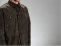 Custom Handmade Suede Leather Jacket – XS to 8XL – Brown - Green - Black – Bespoke Tailored Men’s Coat – Personalized Genuine Leather - 99percenthandmade - 99percenthandmade - XS Letter size - Brown - 
