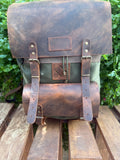 Limited Daypack, Brown,Tan,Black, Blue Color, 15L - 25L options. Laptop pocket premimum leather, Citypack, Daily use