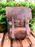 Not big enough to burden you, bold enough to be noticed | Laptop Backpack - Daypack| Leather - Canvas | Brown, Tan, Black, Blue Color, 15L - 25L. 99percenthandmade