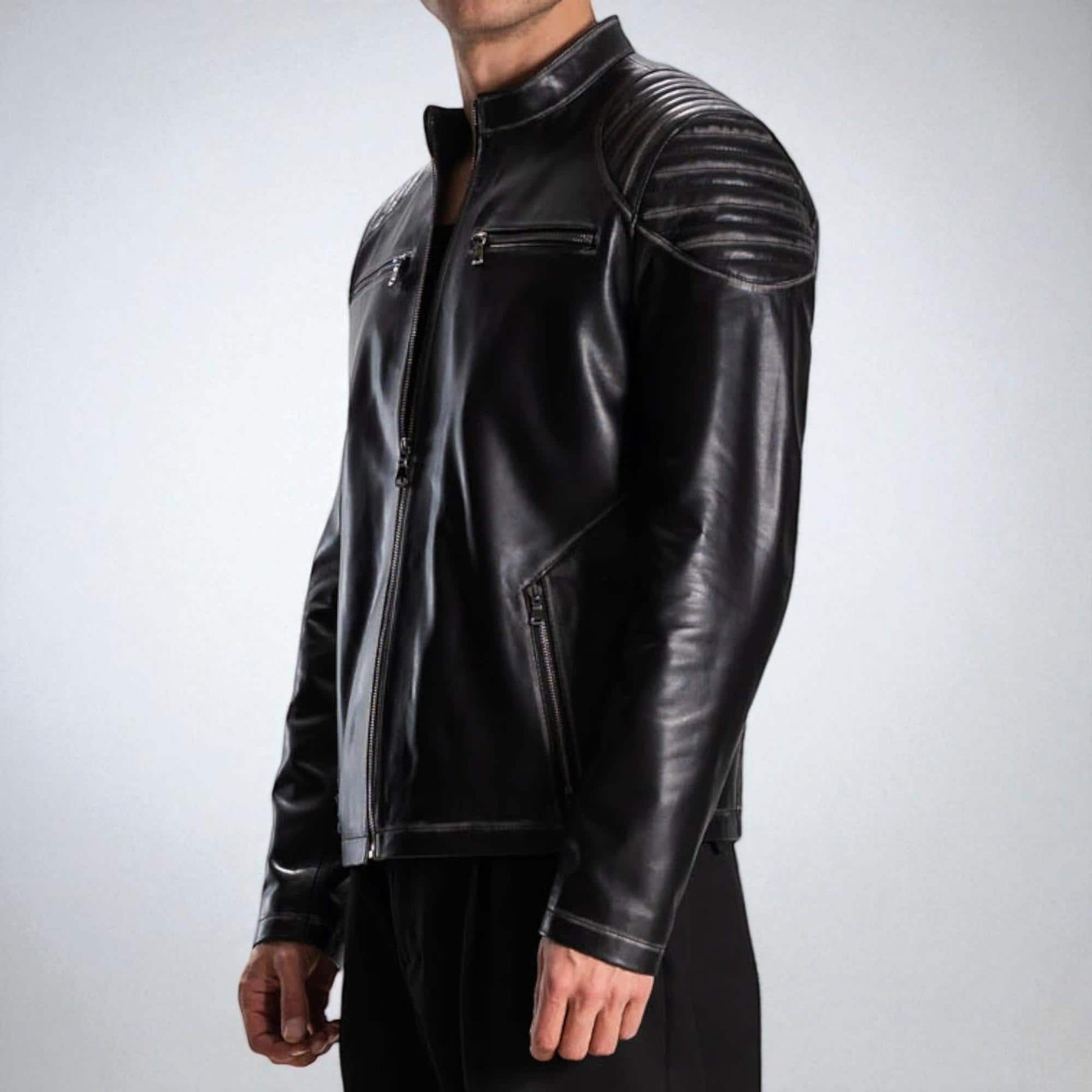 Bespoke | Black-Brown-Blue | Leather Jacket | Handmade Jacket | Tailored to Your Size | Made an order 99percenthandmade