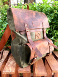 Limited Daypack, Brown,Tan,Black, Blue Color, 15L - 25L options. Laptop pocket premimum leather, Citypack, Daily use