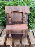 Not big enough to burden you, bold enough to be noticed | Laptop Backpack - Daypack| Leather - Canvas | Brown, Tan, Black, Blue Color, 15L - 25L. 99percenthandmade