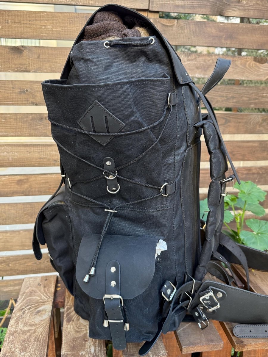 black canvas laptop backpack Travel - Laptop Backpack