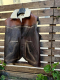 Handmade Leather 2 Color Leather Vest, Tailored to Your Size lambskin, Gift For Men 99percenthandmade