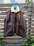 Handmade Leather 2 Color Leather Vest, Tailored to Your Size lambskin, Gift For Men 99percenthandmade