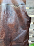 Handmade Leather 2 Color Leather Vest, Tailored to Your Size lambskin, Gift For Men 99percenthandmade