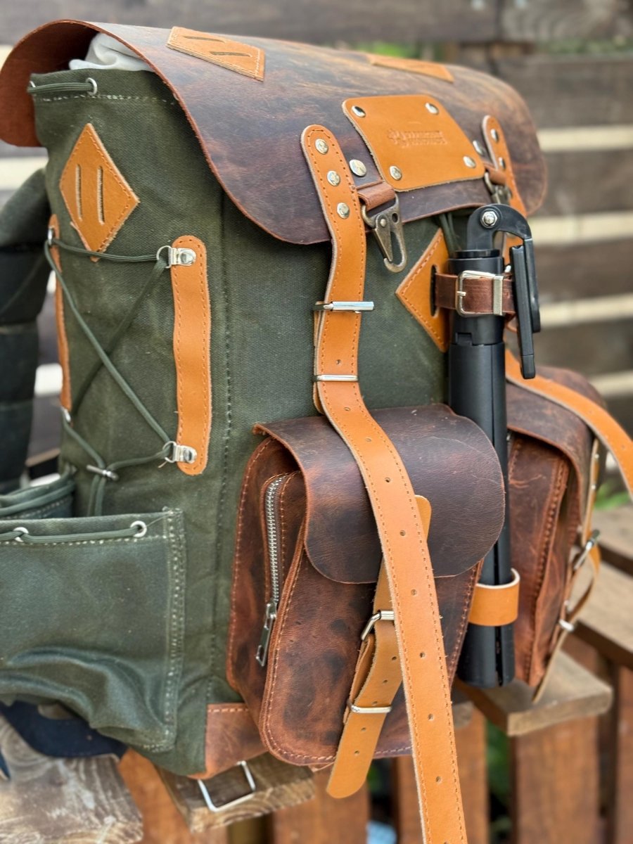 ama dablam canvas laptop backpack Handmade Travel & Laptop Backpack