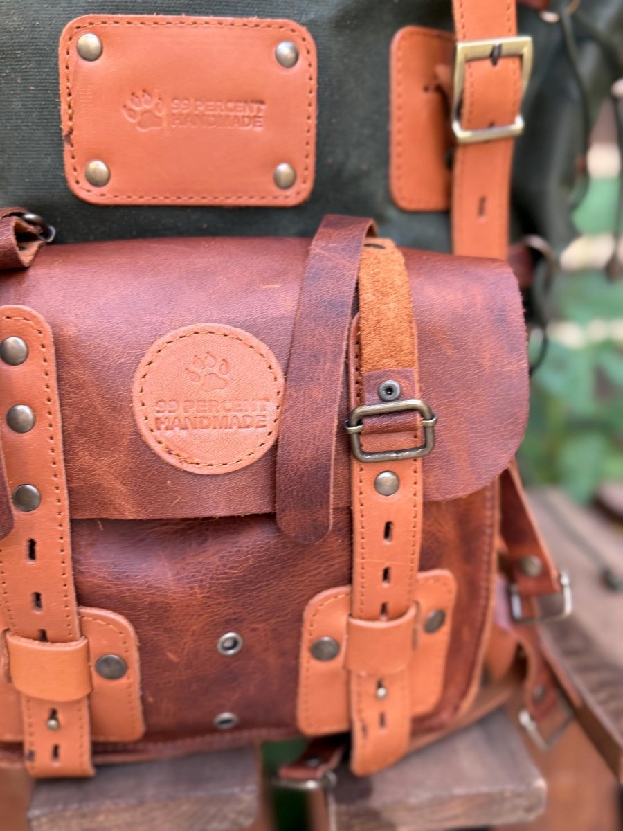 Legacy Handmade Travel & Laptop Backpack, 18L to 45L Custom Leather Canvas Bag 99percenthandmade