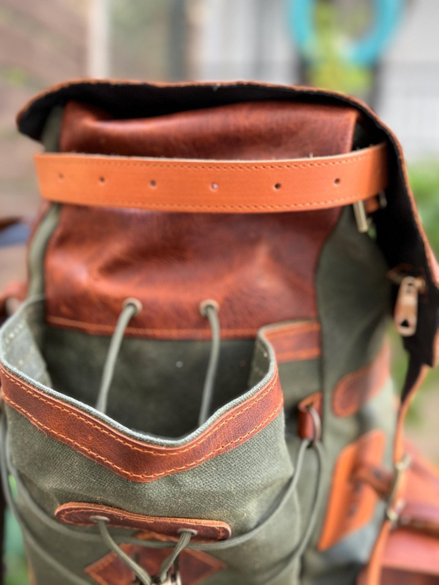 Legacy Handmade Travel & Laptop Backpack, 18L to 45L Custom Leather Canvas Bag 99percenthandmade