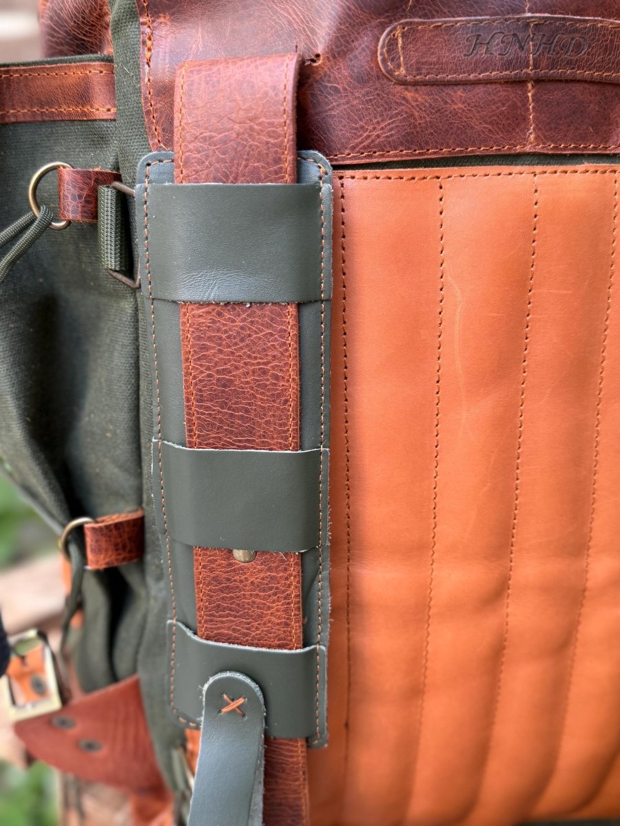 Legacy Handmade Travel & Laptop Backpack, 18L to 45L Custom Leather Canvas Bag 99percenthandmade