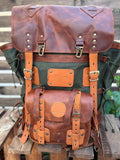 Legacy Handmade Travel & Laptop Backpack, 18L to 45L Custom Leather Canvas Bag 99percenthandmade