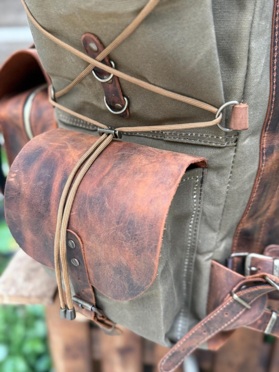 adventure utility backpack leather laptop Travel - Laptop Backpack