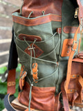 Legacy Handmade Travel & Laptop Backpack, 18L to 45L Custom Leather Canvas Bag 99percenthandmade