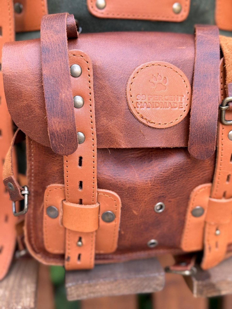 Legacy Handmade Travel & Laptop Backpack, 18L to 45L Custom Leather Canvas Bag 99percenthandmade