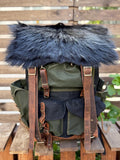 Handmade Goat Fur Backpack 99percenthandmade