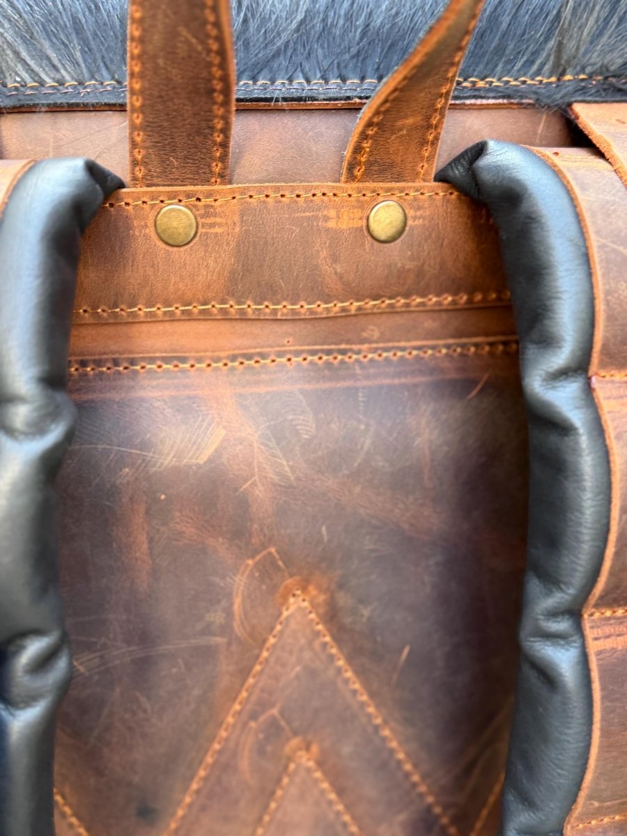 Handmade Goat Fur Backpack 99percenthandmade