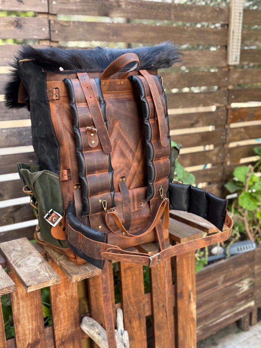 Handmade Goat Fur Backpack 99percenthandmade