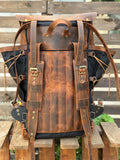 Trends fade. Character remains.| Handmade Waxed Canvas Backpack | 35L-45L | Leather Backpack | Daily Use | Travel backpack