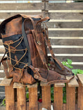 Trends fade. Character remains.| Handmade Waxed Canvas Backpack | 35L-45L | Leather Backpack | Daily Use | Travel backpack