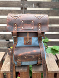 Limited Daypack, Brown,Tan,Black, Blue Color, 15L - 25L options. Laptop pocket premimum leather, Citypack, Daily use