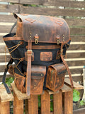 Trends fade. Character remains.| Handmade Waxed Canvas Backpack | 35L-45L | Leather Backpack | Daily Use | Travel backpack
