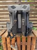 The Harmony of New and Old | 2026 Limited Edition | Handmade Leather - Canvas | New Version | Travel & Adventure Ready | 24 Hours Tested - 99percenthandmade - 99percenthandmade - 30 Liters - Grey Canvas Flap -