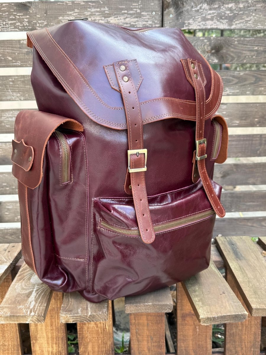 Luxury Minimalist Backpack | Laptop Backpack - Travel Backpack - Daypack | Black-Brown-Green-Red-Tan-Burgundy 99percenthandmade