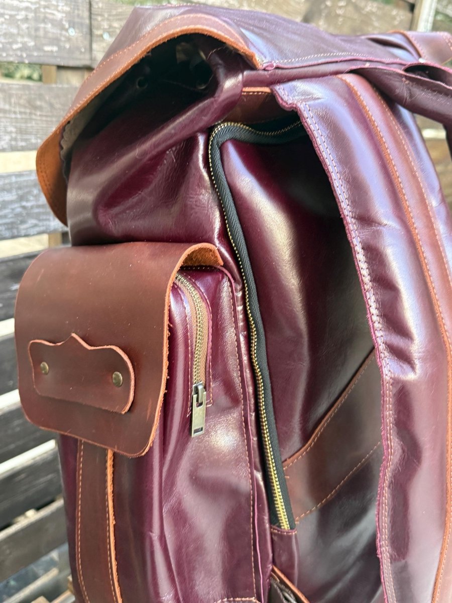 Luxury Minimalist Backpack | Laptop Backpack - Travel Backpack - Daypack | Black-Brown-Green-Red-Tan-Burgundy 99percenthandmade