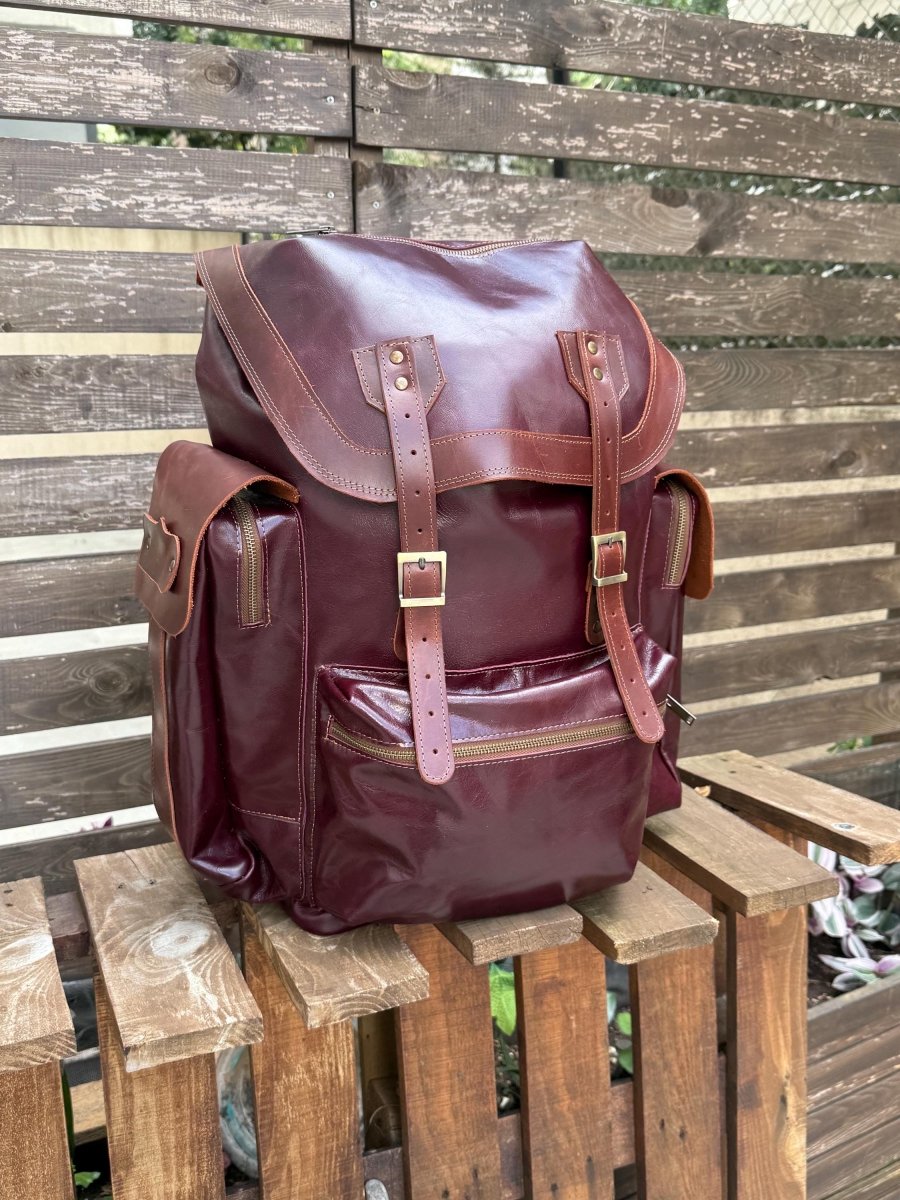 Luxury Minimalist Backpack | Laptop Backpack - Travel Backpack - Daypack | Black-Brown-Green-Red-Tan-Burgundy 99percenthandmade