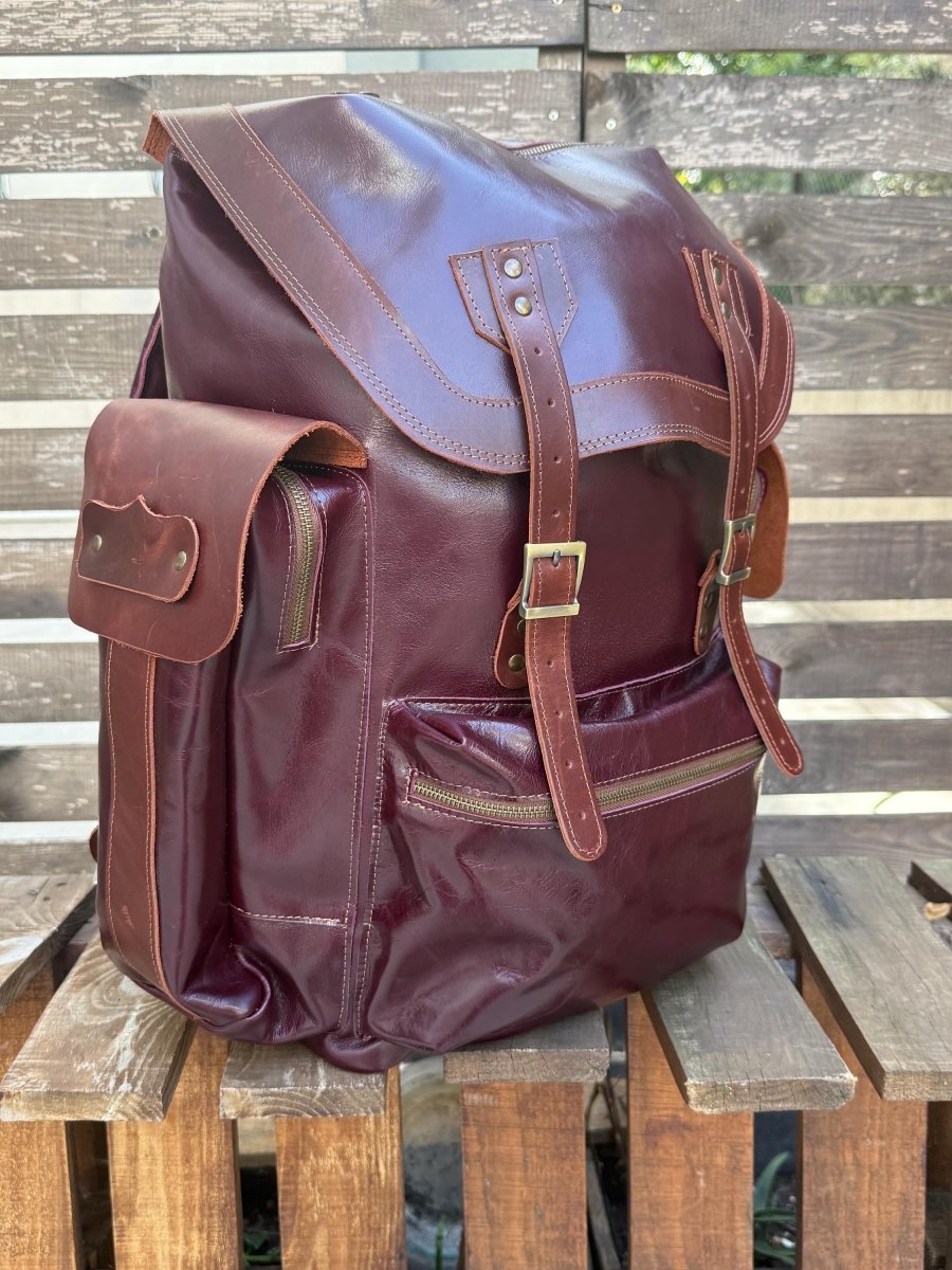 Luxury Minimalist Backpack | Laptop Backpack - Travel Backpack - Daypack | Black-Brown-Green-Red-Tan-Burgundy 99percenthandmade