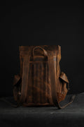 Laptop Backpack, City Backpack, Handmade Full Leather Backpack with 2 different colors  99percenthandmade   