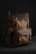 Laptop Backpack, City Backpack, Handmade Full Leather Backpack with 2 different colors  99percenthandmade   