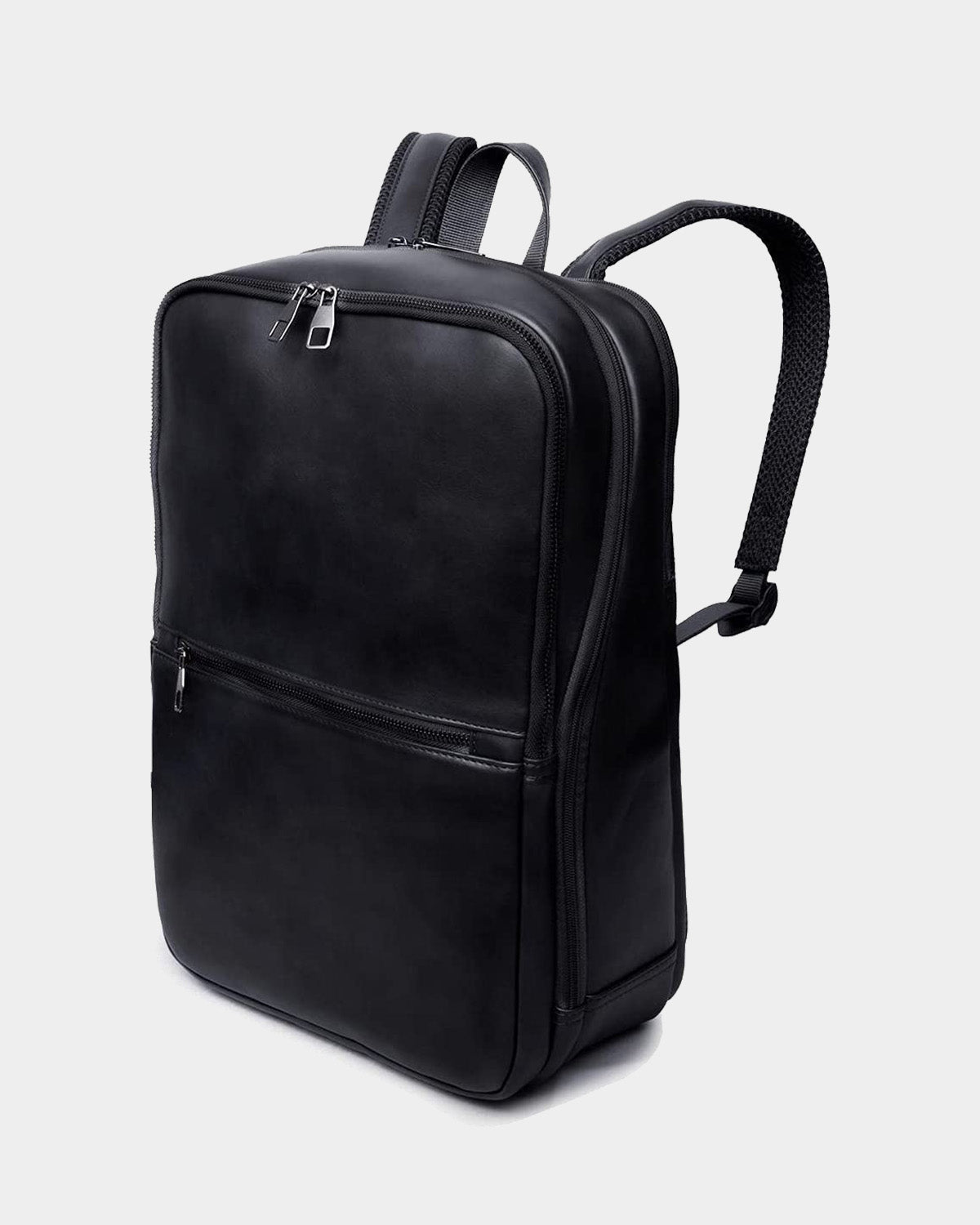 Laptop Backpack, Full Leather, 3 Color Options  99percenthandmade Black  