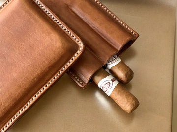 Leather Cigar Case  99percenthandmade   