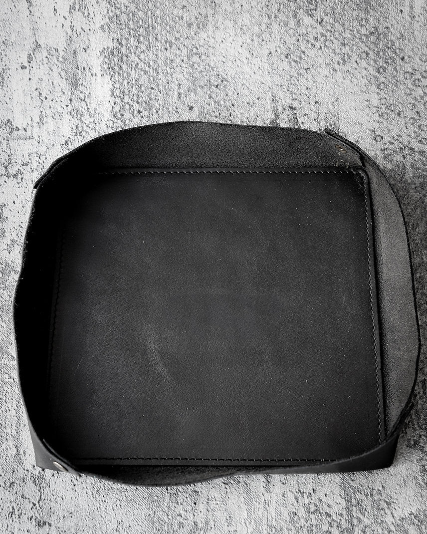 Leather Organizer Tray, Black, Tan, Olive, Tan Color Options  99percenthandmade   