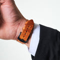Light Brown Leather Samsung - Huawei Watch Strap  99percenthandmade   
