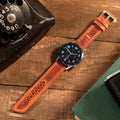 Light Brown Leather Samsung Watch Strap  99percenthandmade   