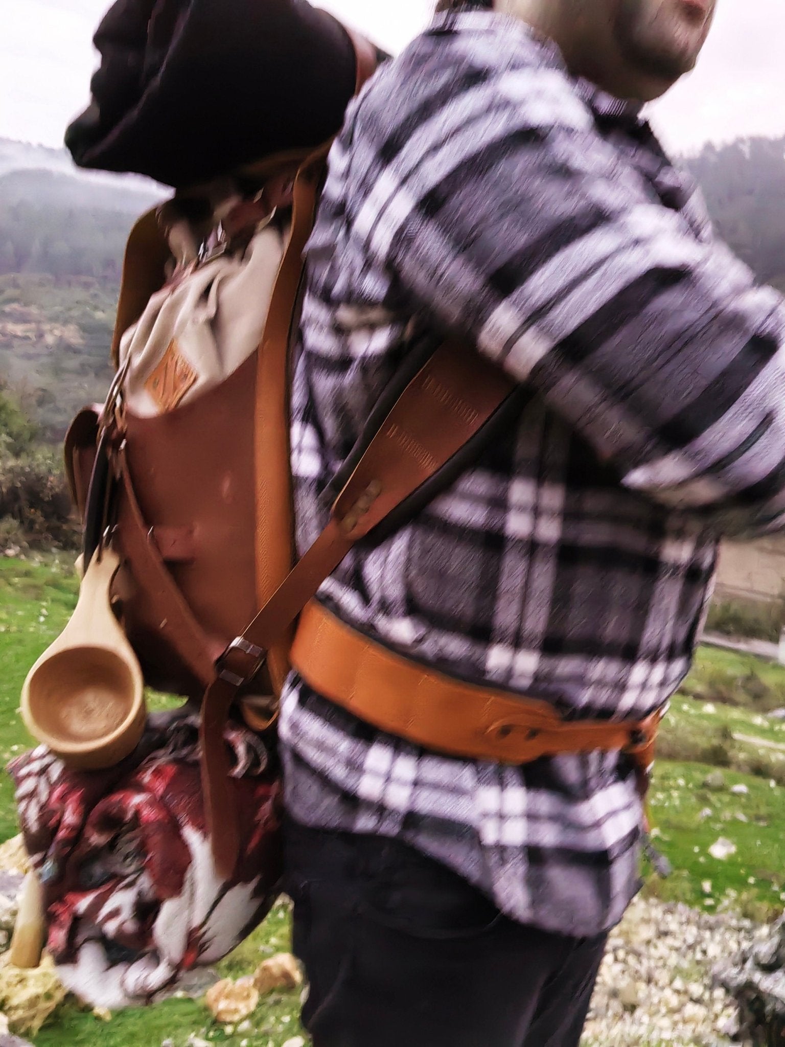 モノグラム ハンドバッグ Irupe Medium Leather Bag - Forest Hypnotic – MECHA MENDEZ