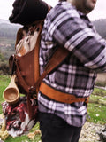 New Model | Handmade Leather and Waxed Backpack for Travel, Camping | inside 45 Liter | Personalization  99percenthandmade   