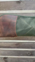 New | Green-Brown-Black | Shotgun Case | Shotgun Bag | Rifle Bag | Rifle Case | Wax Canvas | Hunting | Personalization 99percenthandmade