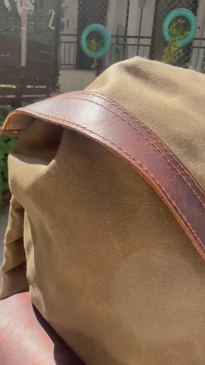Limited | Daypack | Laptop Backpack | Travel Backpack | Hiking Backpack | Custom Backpack | Handmade | Leather | Waxed Canvas Backpack