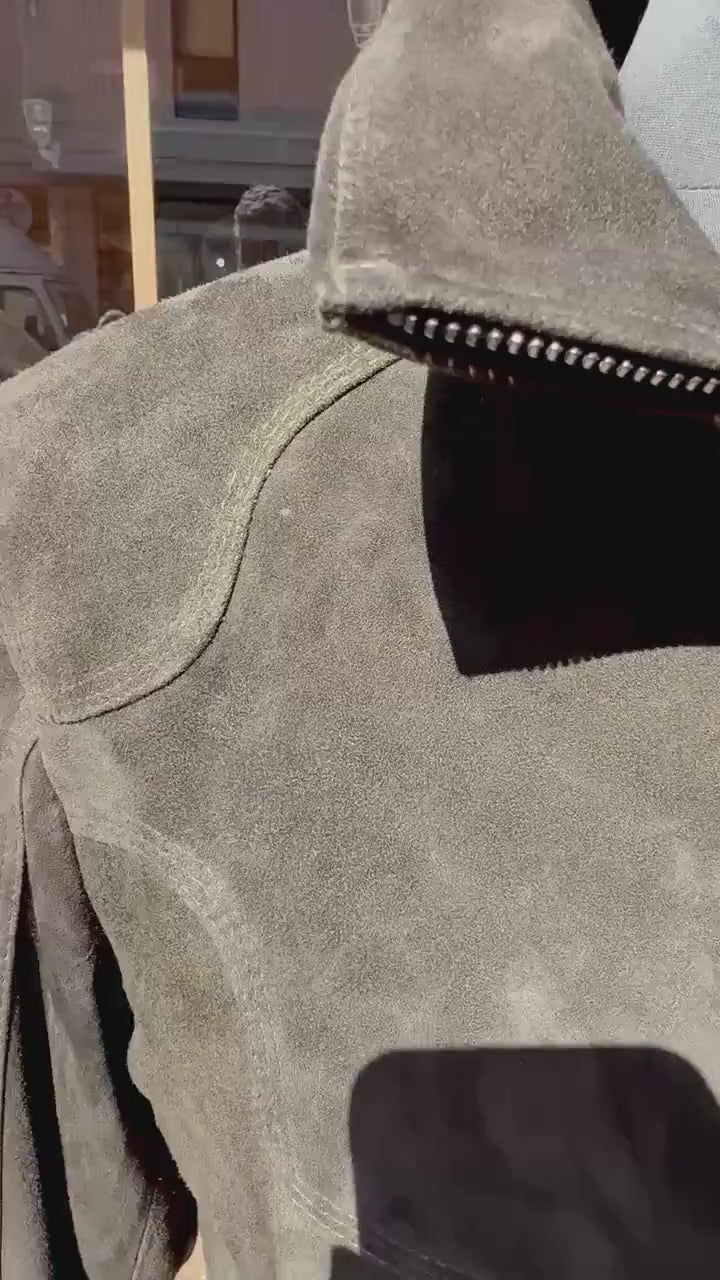 Bespoke | Suede Leather Jacket | Black, Brown, Green | Leather Jacket | Handmade Jacket | Tailored to Your Size | Made an order 99percenthandmade