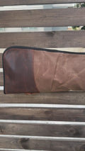 40 inch to 60 inch | Handmade | Green-Brown Colour | Shotgun Case | Rifle Case | Rifle Bag | Shotgun Bag | Rifle Bag |Wax Camvas | Hunting | Personalization Rifle - Shotgun bag 99percenthandmade