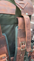 The Harmony of New and Old | 2026 Limited Edition | Handmade Leather - Canvas Backpack | Travel & Adventure Ready | 24 Hours Tested 99percenthandmade