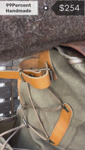 30L to 80L | Bushcraft Backpack | Leather and Waxed Canvas Backpack | Hiking Backpack | Extra large | Bushcraft | 99percenthandmade