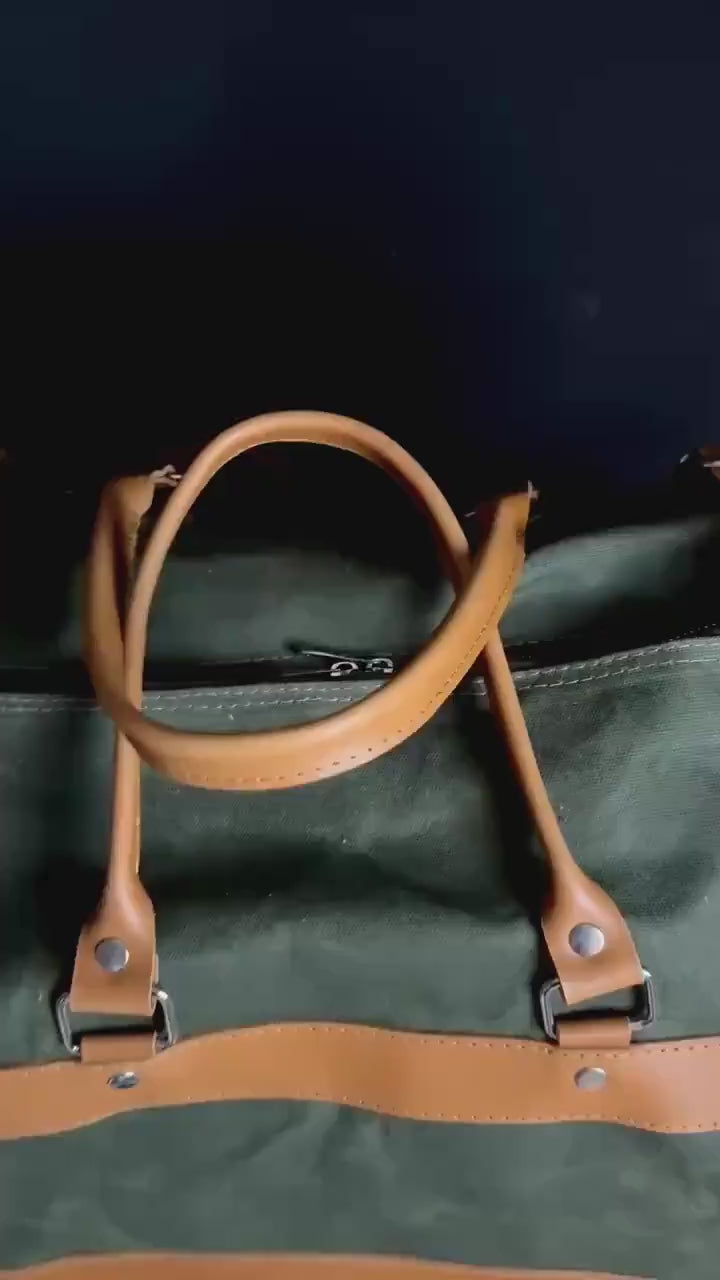 30L to 180L | Green, Brown, White, Black | Duffle Bag | Leather Duffle Bag | Leather Weekend Bag | Travel | Leather Bag | Purse Crossbody 99percenthandmade